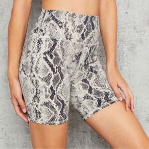 Alo Snake Skin Biker Short